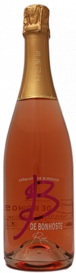 Игристое вино  Cremant de Bordeaux B de Bonhoste Brut  Rose 750 мл