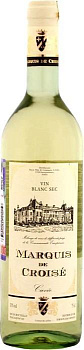 Вино Marquis de Croise Blanc Sec Маркиз де Круазе Блан Сухое 750 мл
