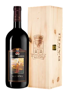 Вино Castello Banfi Brunello di Montalcino DOCG  2019 wooden box 1,5 л