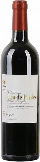 Вино Chateau Leo de Prades  Saint-Estephe AOC 2012  750 мл