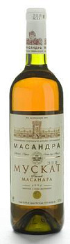 Вино Массандра  Мускат белое сухое 2019 750 мл