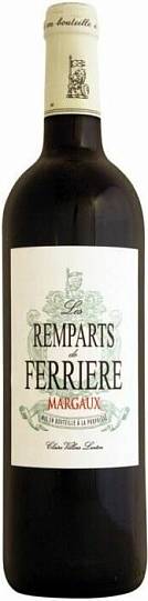 Вино Les Remparts de Ferriere Margaux AOC Ле Рампар де Феррьер 2016 7