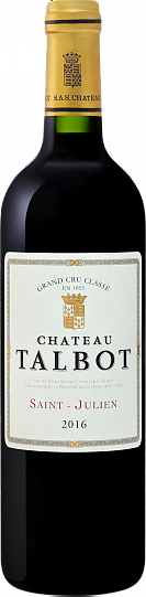 Вино Chateau Talbot Saint-Julien АОС  2016 750мл 13,5%