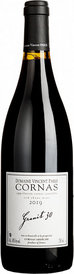 Вино Domaine Vincent Paris Cornas  Granit 30  АОC   2020 750 мл 14%
