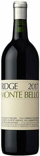 Вино Ridge Vineyards Monte Bello Ридж Виньярдс Монте Белло 2017 