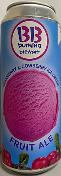 Пиво  Burning Brewery  Cranbery Cowberry  ice Cream  Бернинг Брейвери  Мороженое  Клюква и Брусника ж/б   500   мл
