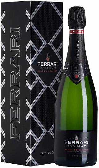 Игристое вино Ferrari Maximum Blanc de Blancs Trento DOC gift box   2017 750 