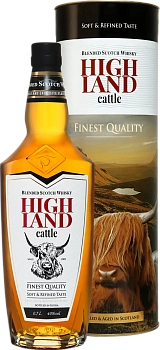 Виски Highland Cattle Blended Scotch Whisky gift box 700 мл