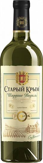 Вино   Старый Крым  Шардоне Видаль   белое сухое  750