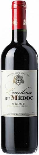 Вино L'Excellence du Medoc Medoc AOC Экселанс дю Медок 2017 750 мл