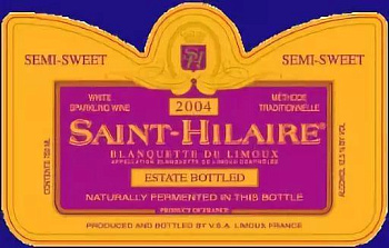Игристое вино Saint-Hilaire Blanquette de Limoux semi-sweet gift box 750 мл