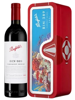 Вино Penfolds Bin 389 Cabernet Shiraz  2021 gift box  750 мл