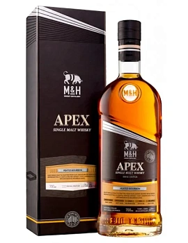 Виски M & H Apex Peated Bourbon Cask  gift box  700 мл