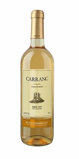Вино Carranc Blanco Semidulce white semi sweet  750 мл