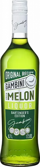 Ликер   Gambini  Green Melon  700  мл  17 %