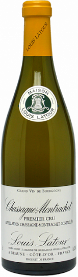 Вино Louis Latour Chassagne-Montrachet 1-er Cru  2018 750 мл