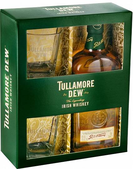 Виски Tullamore Dew gift box with 2 glasses 700 мл 