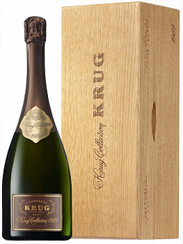 Шампанское "Krug Collection"  1990  wooden case 1990 gift box  0,75л