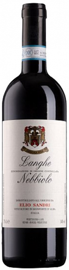 Вино Elio Sandri Langhe Nebbiolo 2020 750 мл 13,5%