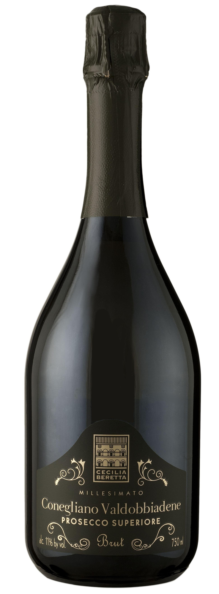 Игристое вино Cecilia Beretta Prosecco Superiore Brut Millesimato Conegliano Valdobbiadene DOCG Чечилия Беретта Просекко Супериоре Брют Миллезимато Конельяно Вальдобьядене DOCG брют 2020 750 мл