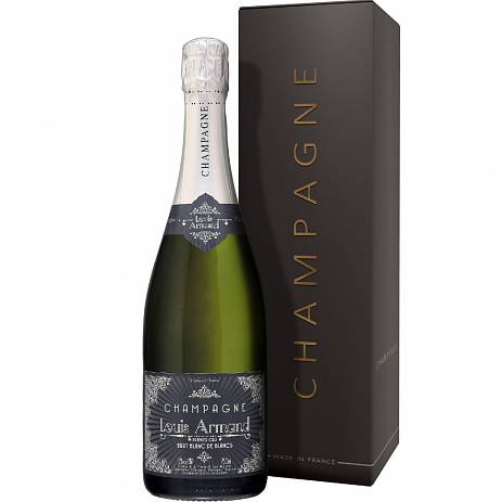Шампанское Louis Armand   Blanc de Blancs Brut Champagn  gift box 2020  750 мл