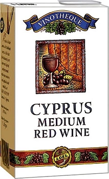 Вино Loel, Vinotheque Cyprus Medium Red, Tetra Pak  1000 мл  12%