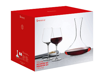 Набор  Spiegelau Toscana decanter  +2 bokal Bordo Шпигелау Тоскана - декантер  1500 мл + 2 бокала для Бордо 630 мл