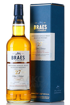 Виски Braes of Glenlivet 27 years old in gift box 700 мл