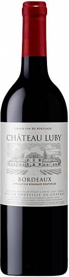 Вино  Chateau Luby  Rouge, Bordeaux AOC   Шато Люби  красное 2017  750 