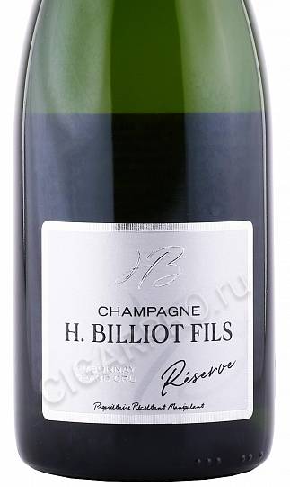 Шампанское H Billiot Fils Reserve Ambonnay Grand Cru Brut   750 мл