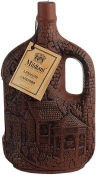 Вино Mildiani Saperavi ceramic bottle "Monastery" Милдиани  Саперави  Монастырь керамика   750 мл