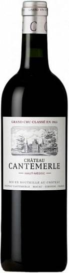 Вино Chateau Cantemerle Haut-Medoc AOC 5-me Grand Cru   2017  750 мл