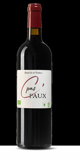 Вино CHATEAU JEAN FAUX  C’PAS FAUX BORDEAUX SUPÉRIEUR ROUGE 2019 750 мл 14%