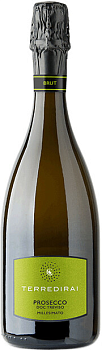 Игристое вино Terre di Rai Prosecco Treviso DOC Brut Millisimato  2021 750 мл