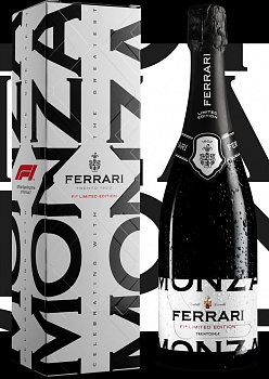Игристое вино Ferrari Brut Formula 1 Trento DOC gift box Monza 2019 750 мл
