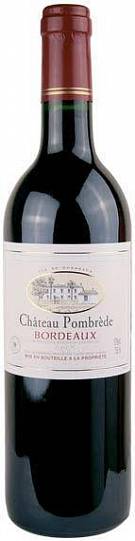 Вино Chateau Pombrede  2016 750 мл