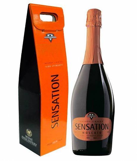 Игристое вино Sensation Moscato Spumante gift box   750 мл