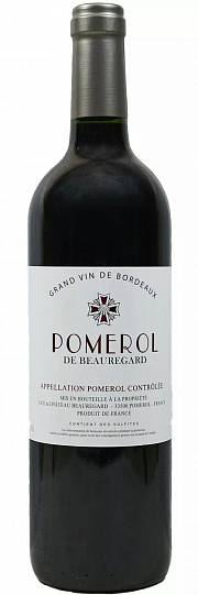 Вино Pomerol de Beauregard  Помроль де Борегар  2014 750 мл