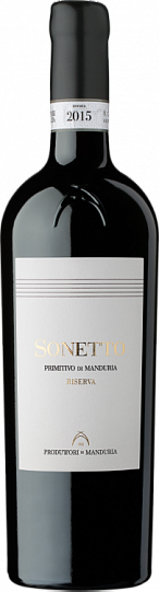 Вино  Sonetto Primitivo di Manduria Riserva  gift box  2017  750 мл