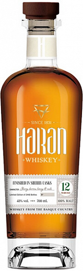 Виски Haran Finished in Sherry Cask 12 Years Old 700 мл 