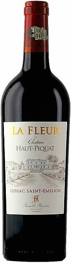 Вино  La Fleur de Chateau Haut Piquat  Lussac Saint-Emilion AOC  2014 750 мл