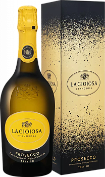 Вино игристое  La Gioiosa Prosecco DOC gift box  2021 750 мл