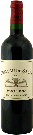 Вино Chateau de Sales Pomerol 2016  750 мл 14%
