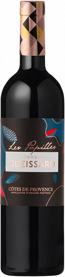 Вино Gueissard  Les Papilles Rouge Cotes de Provence AOP Гессар Лэ Папий 