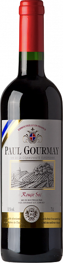 Вино Paul Gourmay  Rouge Moelleux  Поль Гурмэ  Красное полусла