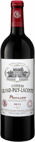 Вино Chateau Grand-Puy-Lacoste Pauillac AOC 2013 750 мл 