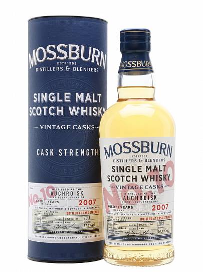 Виски Mossburn Vintage Casks № 10  Auchriosk  11years  700 мл