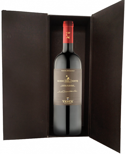 Вино Conte Tasca d'Almerita Rosso del Conte Contea Sclafani DOC (gift box)  2015 750 