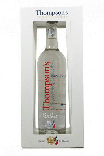 Водка  Tessendier French grape Vodka  Thompson`s gift in box  700 мл