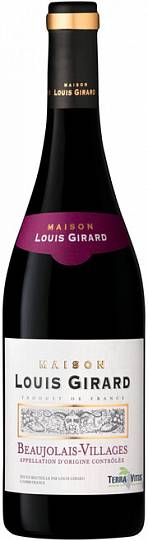 Вино   Maison Louis Girard Beaujolais-Villages AOC  Мэзон Луи Жирар  Бо
